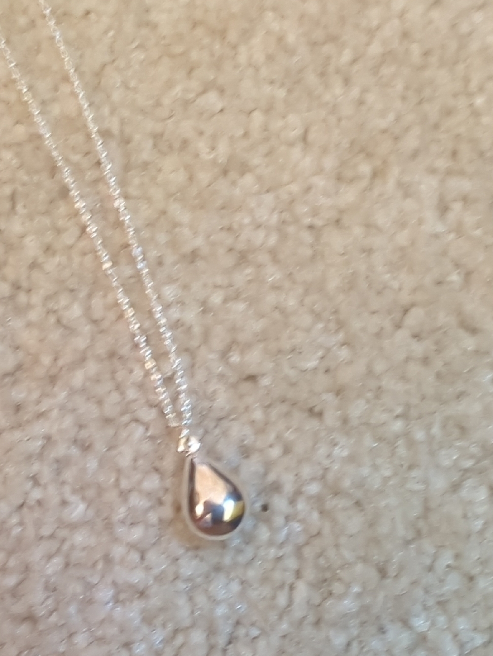 Sterling Silver drop necklace